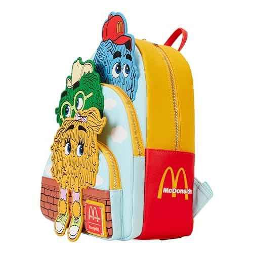 Loungefly McDonald's Fry Kids Triple Pocket Mini Backpack Standard