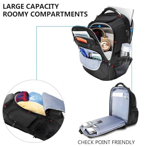 KROSER TSA Friendly Travel Laptop Backpack 17.3 inch XL Computer Backpack Water-Repellent College Daypack Business Backpac...