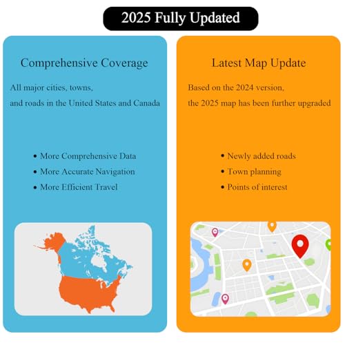 XGEEK 2025 Latest Navigation SD Card Map Update Accessories 86271 0E077 Compatible with Toyota Tacoma HighlanderRAV4 Tundr...