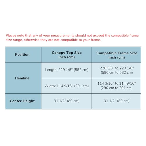 Yescom 10x20Ft Canopy Replacement Top Fit for 9.6 * 19.1Ft EZ Pop Up Instant Patio Pavilion Gazebo Sunshade Tent Cover Out...