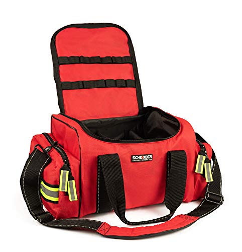 Scherber Fully-Stocked First Responder Bag | Professional EMT/EMS Trauma & Bleeding Medical Kit | HSA/FSA Approved | CAT T...