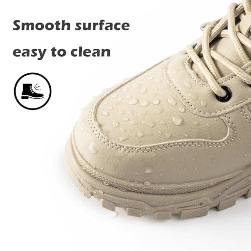 Yeeteepot Womens Snow Boots Warm Winter Boots Ladies Fur Lined Ankle Boots Lace Up Outdoor Booties Anti-Slip Sneakers Wate...