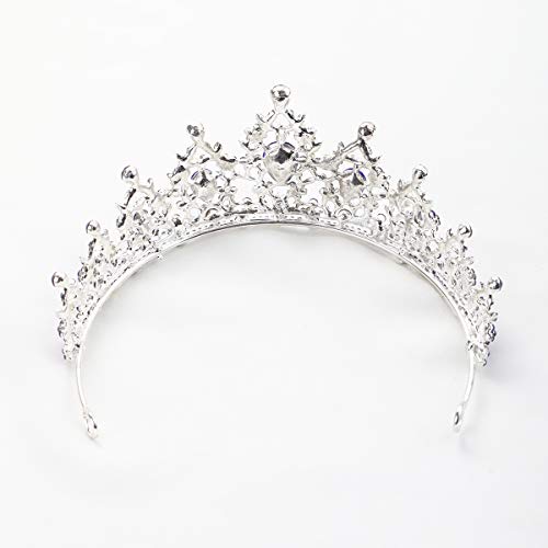 FORSEVEN Crystal Wedding Crown Queen Tiara Bride Crowns for Women Rhinestone Headbands Princess Birthday Party Tiaras Brid...