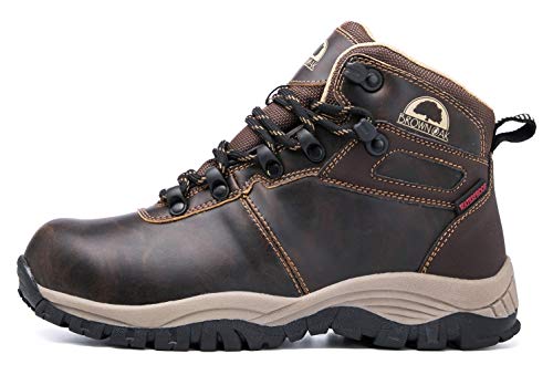 Brown Oak Womens Waterproof Lightweight Trekking Camping Backpacking Shoes Work Hiking Boots