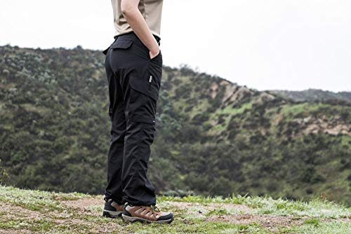 LA Police Gear LAPG Women's Uniform Tactical Pants, Elastic Waistband, Mid Rise, Relaxed Fit, Work Cargo Pants for Women