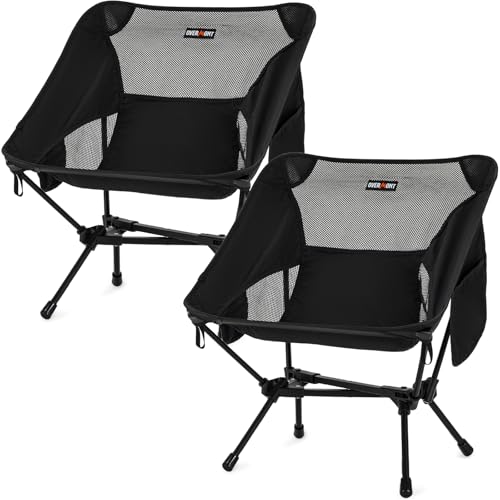 Overmont Ultralight Portable Camping Chair- Lightweight Folding Backpacking Chair, Support up to 330Lbs Compact Beach Chai...