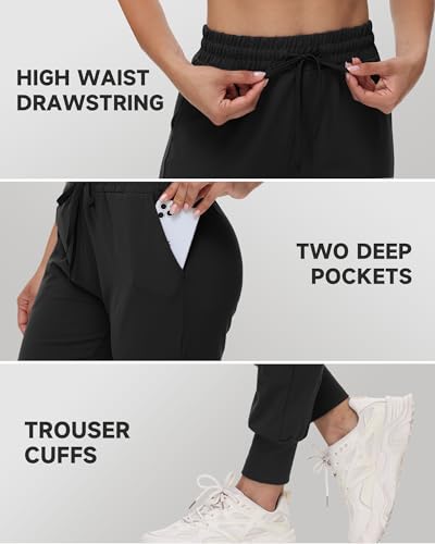 GAYHAY Joggers for Women with Pockets - Womens Sweatpants Lightweight Yoga Lounge Pants for Athletic Workout Gym Running