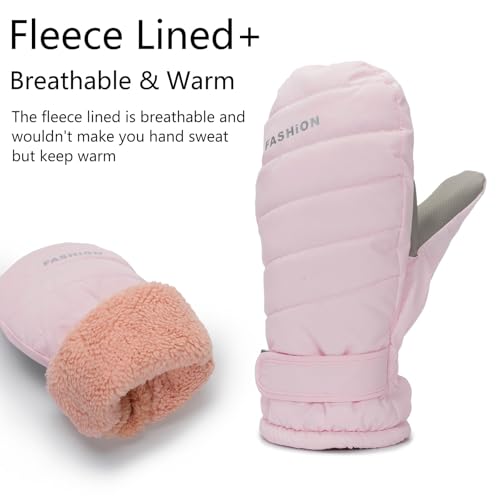 XuoAz Women Men Ski-Snow-Gloves Warm Winter-Gloves-Mittens Non Slip Waterproof-Gloves for Skiing-Snowboarding Outdoor Sports