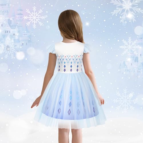 HenzWorld Princess Dress up for Girls Birthday Party Outfits Halloween Costumes for Kids Princess Costumes Tulle Tutu Dress