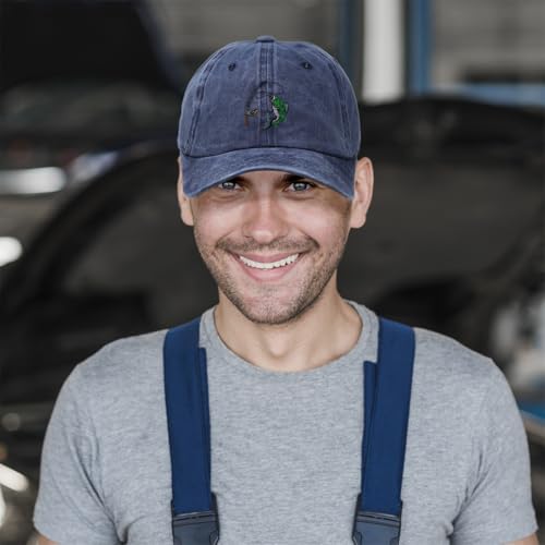 Soft Baseball Cap Embroidered Dad Hat Sport Fishing Fish Logo Embroidery Vintage Hats Washed Baseball Cap
