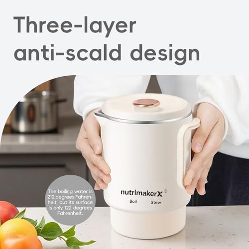 Premium Travel-Friendly Foldable Electric Kettle - 21oz Hot Water Boiler with for Coffee, Tea & Instant Drinks, Portable &...