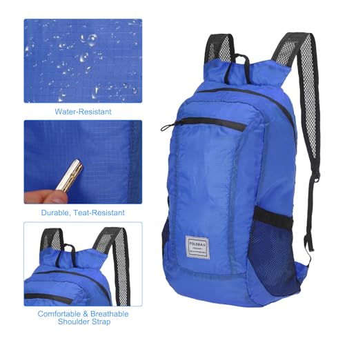 PATIKIL Hiking Backpack, 15L-20L Packable Lightweight Backpack Daypack Foldable Outdoor Climbing Cycling Backpacking Shoul...