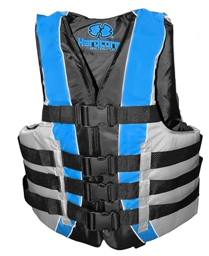 High-Performance Hardcore Adult Life Vest | USCG Approved Safety Flotation Device for Water Sports, Boating, and Outdoor A...