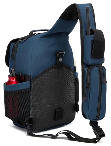 ATBP Tactical Crossbody Bag Holster Shoulder Backpack 6 Elastic Slots Water Bottle Holder Carrier Accessories Pouch 15L