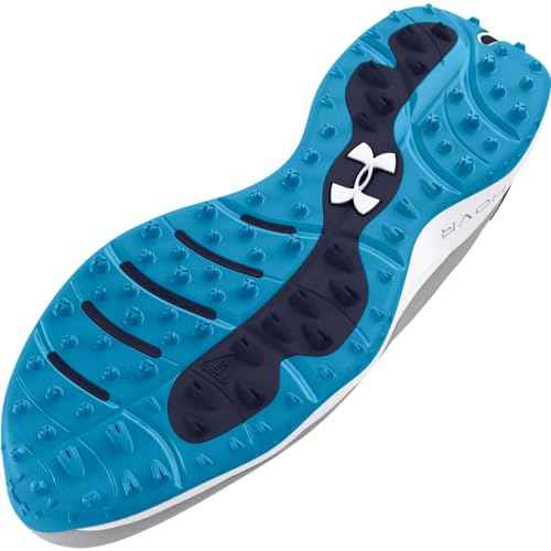 Under Armour Men's Drive Pro Spikeless, (101) Mod Gray/Capri/Midnight Navy, 8, US