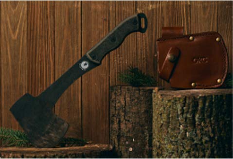 Ontario Knife Company Camp Plus Lightweight Tactical Axe Survival Hatchet for Camping Gear and Survival Kit – ON4230