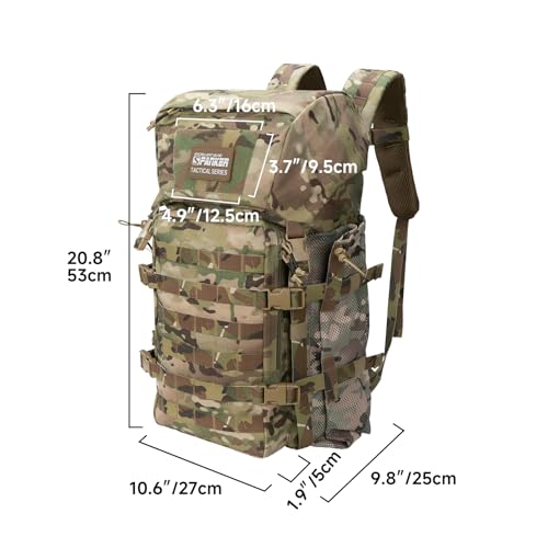 EXCELLENT ELITE SPANKER 40L Camping Hiking Backpack for Men and Women Tactical Military Backpack Large Rucksack Assault Pa...