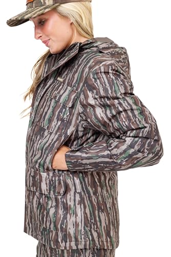 Realtree Women’s Camo Insulated Hunting Parka - Water Resistant Cold Weather Jacket, Ultra-Quiet & Rugged