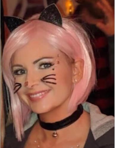 Merroyal Cat Face Jewels, Cat Face Stickers Halloween Costume Accessories for Women and Girls