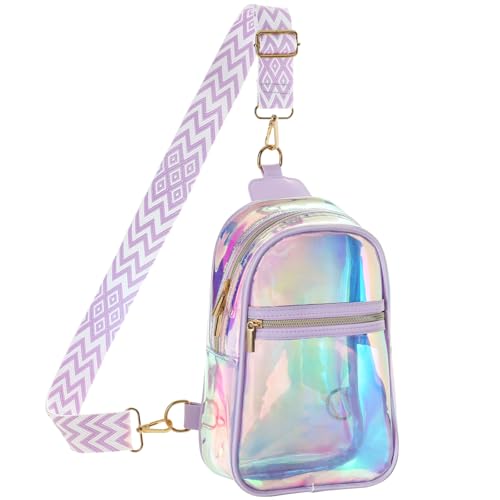 PACKISM Clear Bag for Stadium Events - Clear Crossbody Bag for Women Stadium Bag Sling Bag for Concert Sport Detachable Strap