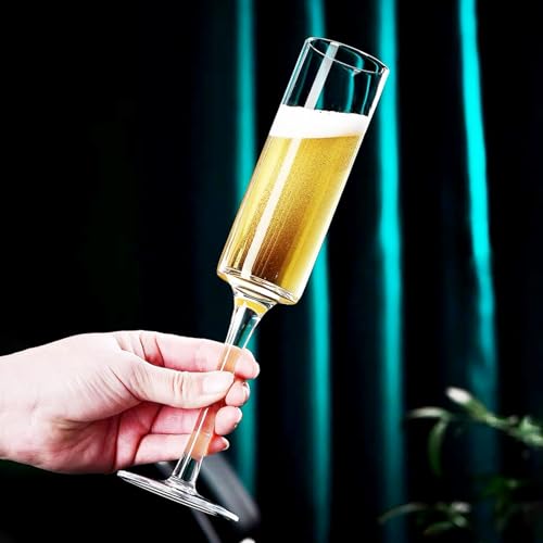 Ufrount Champagne Flutes 5oz,Clear Champagne Glasses Set of 8,Classic Sparkling Glasses Prosecco Toasting Champagne Flute ...