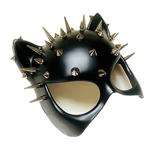 MasqStudio Red Black Cat Woman Dress up Cosplay Party Masquerade Mask Spiky Halloween