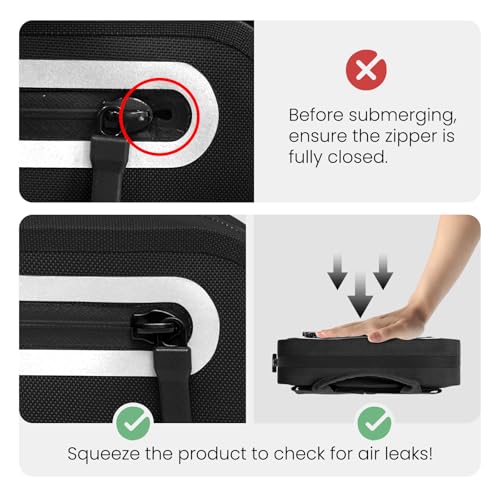 Floating Waterproof Fanny Pack with Extra-Long Adjustable Belt – Secure Waterproof Belt Bag for Phone, Passport, and Walle...