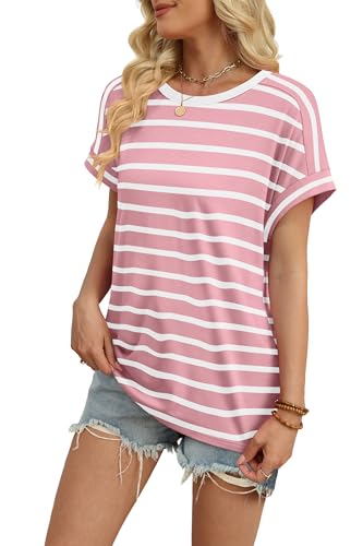 Womens Tops Short Sleeve Shirts Summer Outfits 2026 Spring Dressy Casual Clothes Clothing