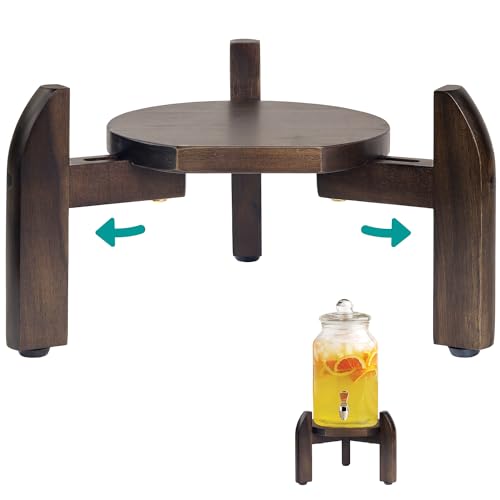 Drink Dispenser Stand Adjustable Width from 8" to 11.2" Wide - Beverage Jar and Water Plastic Jug Holder - to plant flower...