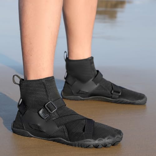 UMANPOO Men Water Shoes Women Barefoot Slip on Sneaker Swim Aqua Beach Running Walking Hiking Cycling Non Slip High Top