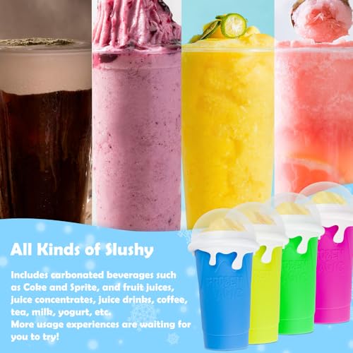 ROEDEER Large Slushie Cup 500ml,Frozen Magic Slushy Cup Maker,DIY Homemade Ice Cream,Milk Shake,Drinks Smoothie,Fruit Juic...