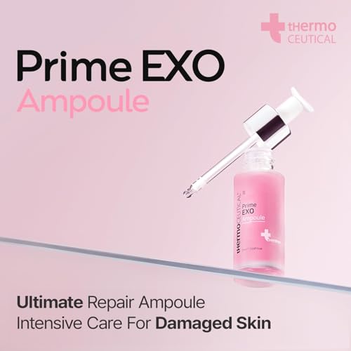 tHermoCEUTICAL Prime EXO Ampoule - Intensive Repair Ampoule for Damaged Skin, Antioxidant, Skin Tone with Niacinamide, Long-Lasting Moisture, 0.67 fl.oz