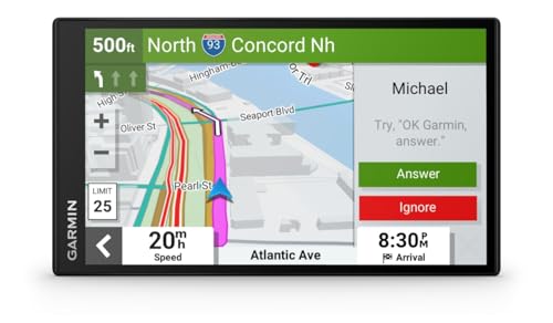 Garmin DriveSmart 55 EX with Traffic, 5.5-inch Car GPS Navigator with Bright, Crisp High-Resolution Maps, Garmin Voice Ass...