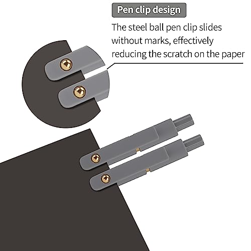 Ddaowanx Gel Pens, 6 Pcs 0.5mm Quick Dry Black Ink Pens Fine Point Smooth Writing Pens, Cute Office School Supplies Gifts ...