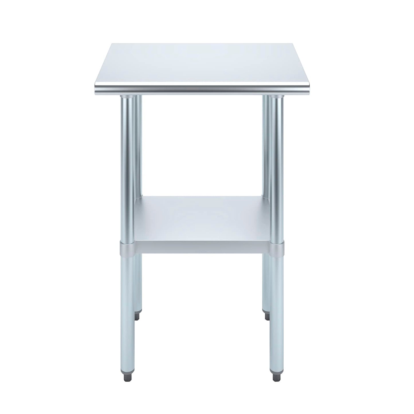AmGood 18 in. x 24 in. Stainless Steel Work Table | Metal Kitchen Food Prep Table | NSF