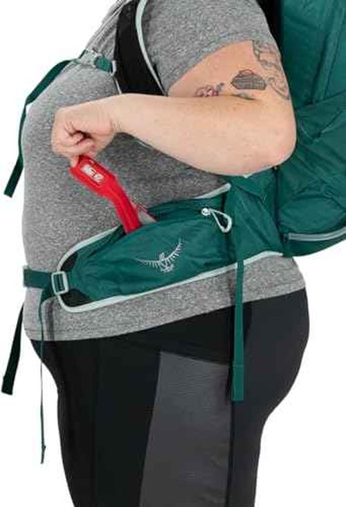 Osprey Tempest 20L Women's Hiking Backpack with Hipbelt, Stealth Black, WXS/S, Extended Fit