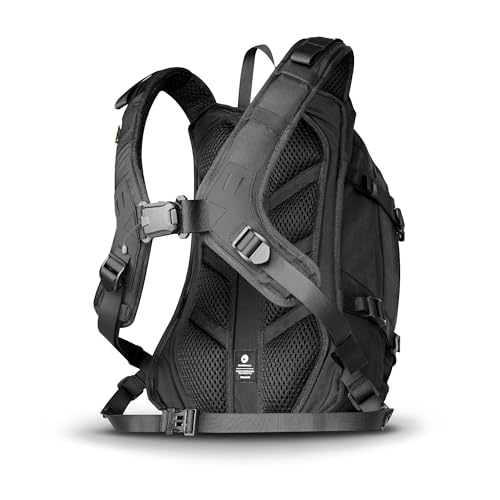 Rhinowalk Motorcycle Backpack Helmet Holder Hydration Bladder Compartment Magnetic Fastening Buckle MOLLE System Rain Cove...