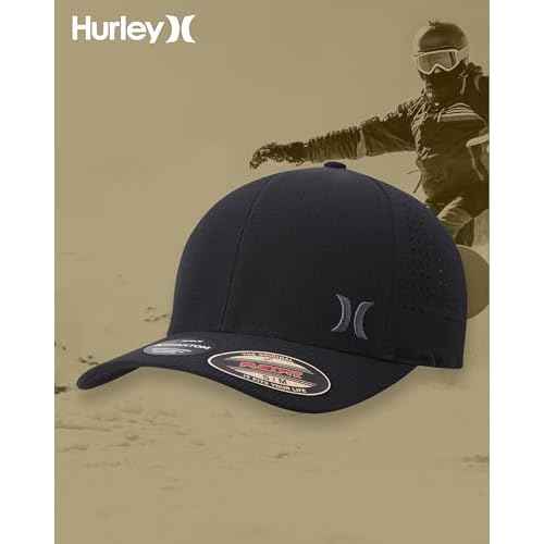 Hurley Men's Baseball Cap - Sweat-Wicking Fitted Baseball Hats for Men (S-XL)