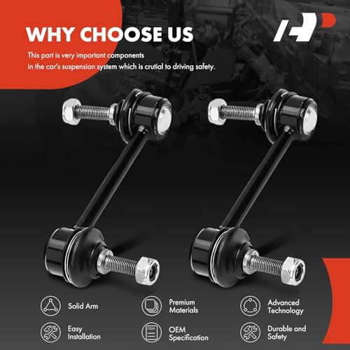 A-Premium 2 x Rear Sway Bar Links Stabilizer Bar Links, Compatible with Ford Flex 2009 & Lincoln MKS 2009, MKT 2010