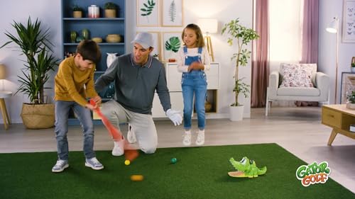 Gator Golf - Putt The Ball into The Gator's Mouth to Score Game by Goliath, Single, Gator Golf, 27 x 27 x 12.5 cm for age ...