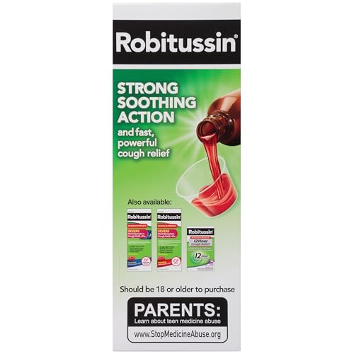 Robitussin Adult Maximum Strength Cough Plus Chest Congestion DM Max, Cough Suppressant and Expectorant, Raspberry Flavor, 8 Fl Oz x 2