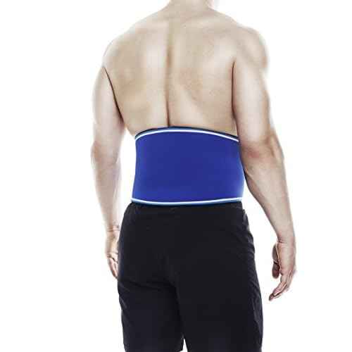 Rehband Rx Original Back Support, Back Compression 7mm Neoprene, Strong Support and high Stability for Lower Back, Weightlifting Fitness Support, Colour:Blue, Size:XX-Large
