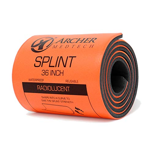 Archer MedTech Universal First Aid Splint – 36" Moldable Aluminum Emergency Splint for Injury Immobilization – Lightweigh...