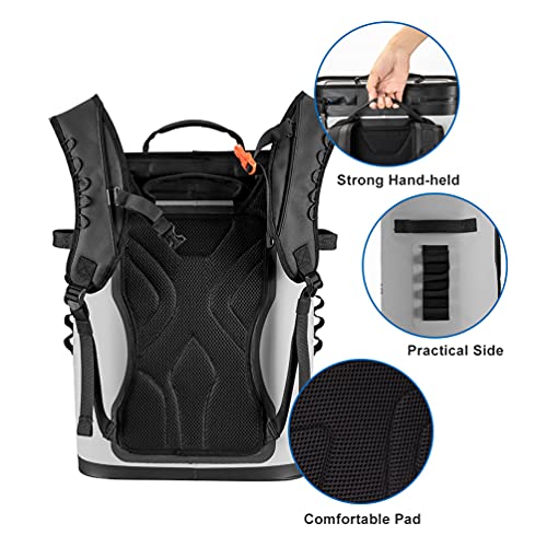 ROCKBROS Backpack Cooler Bag Insulated Leak-Proof Soft Cooler Waterproof 30 Can Portable Large Backpack with Cooler for Ca...