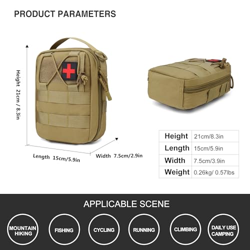Mardingtop Tactical Molle Backpack for Men & Tactical Utility Pouch