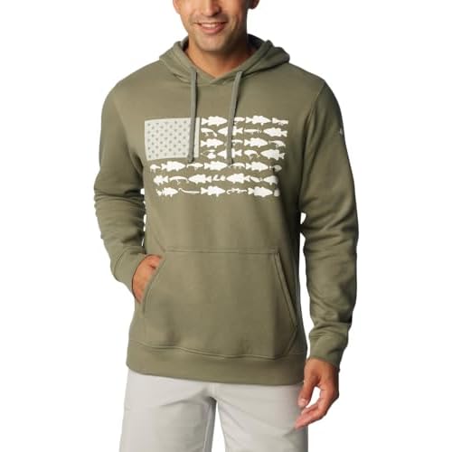 Columbia mens Pfg Fish Flag II Hoodie
