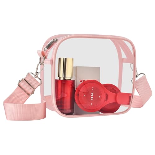 Slumou Clear Bag for Stadium Events, Mini Small Clear Purse Shoulder Bag for Men &Women Sports Concerts Events Festivals