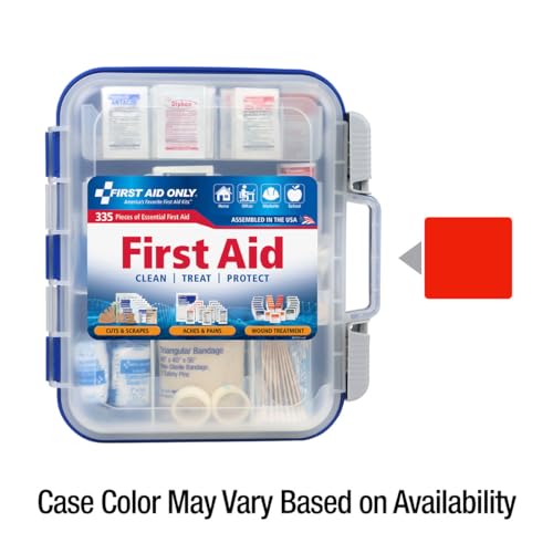 First Aid Only 91247 OSHA-Compliant First Aid Kit, All-Purpose 100-Person Emergency First Aid Kit for Business, Worksite, ...