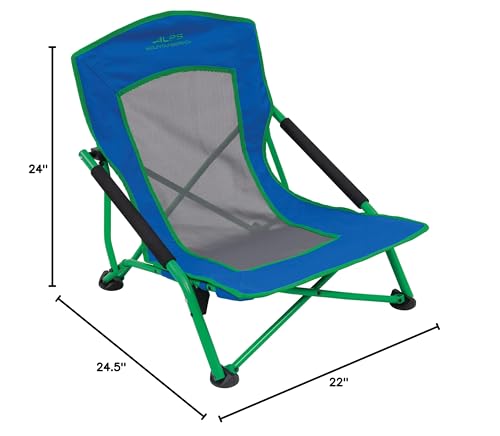 ALPS Mountaineering Rendezvous Low Camping Chairs for Adults with Arms, Cool Mesh Center, Powder Coated Steel Frame, Compa...