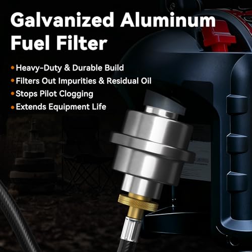 Propane Adapter Hose and Propane Fuel Filter Set, for Mr. Heater Buddy, Big Buddy & Portable Buddy Heater, Buddy Heater Ac...